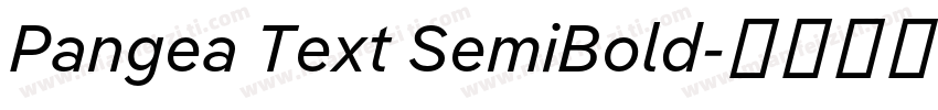 Pangea Text SemiBold字体转换
